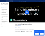 Introduction to i and Imaginary Numbers