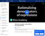 Rationalizing Denominators of Expressions