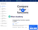 Comparing linear functions 1