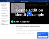 Cosine addition identity example