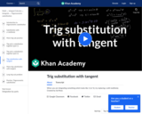 Trig substitution with tangent