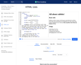 HTML: Lists