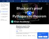 Bhaskara's proof of Pythagorean Theorem