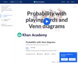 Probability with Playing Cards and Venn Diagrams