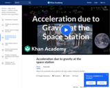 Acceleration Due to Gravity at the Space Station