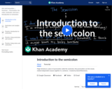 Introduction to semicolons