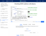 Checking DOM readiness with jQuery