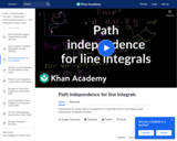 Path Independence for Line Integrals