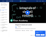 Integral of sin(mt) and cos(mt)