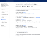 Review: DOM modification with jQuery