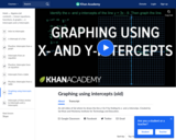 Graphing using X and Y intercepts