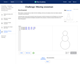 Challenge: Waving snowman