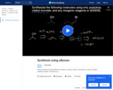 synthesis using alkynes