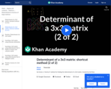 Finding the determinant of a 3x3 matrix method 1