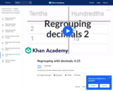 Regrouping decimals example 2