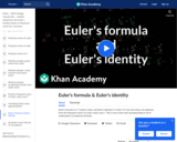 Euler's Formula and Euler's Identity