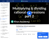 Multiplying and Dividing Rational Expressions 2