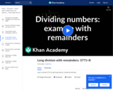 Long division with remainder example