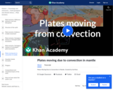 Plates Moving Due to Convection in Mantle