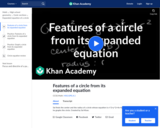 Completing the square to write equation in standard form of a circle