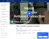 Motor controller connection to Arduino