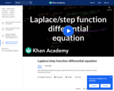Laplace/Step Function Differential Equation
