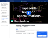 Rectangular and trapezoidal Riemann approximations