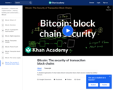 Bitcoin - The security of transaction block chains