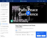 Paris Peace Conference and Treaty of Versailles