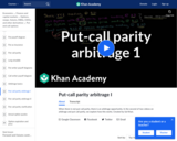 Put-Call Parity Arbitrage I