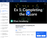 Example 1: Completing the square