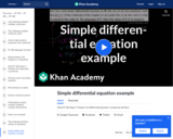Simple Differential Equation Example