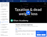 Taxation and Dead Weight Loss