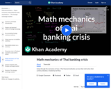 Math Mechanics of Thai Banking Crisis