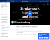 Stroke Work in PV Loops and Boxes