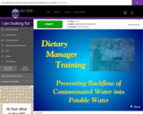 Wisc-Online Dietary Manager Training: Preventing Backflow of Contaminated Water into Potable Water
