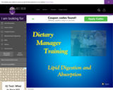 Wisc-Online Dietary Manager Training: Lipid Digestion and Absorption