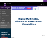Wisc-Online Digital Multimeter/Ohmmeter Measurement Connections