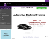 Wisc-Online Automotive Electrical Systems: Ohm's Law