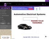 Wisc-Online Automotive Electrical Systems: Ammeter Circuit Connections