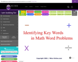 Wisc-Online Identifying Key Words in Math Problems