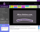 Wisc-Online Solving Percent Problems Using a Pyramid Grid