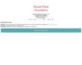 Streak Plate Procedure