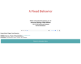 Simple Stimuli Trigger Fixed Behaviors