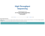 High-Throughput Sequencing