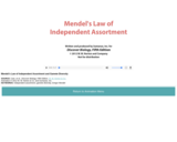 Mendel's Law of Independent Assortment and Gamete Diversity