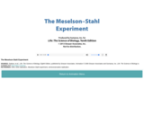 The Meselson-Stahl Experiment