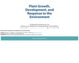 Plant Growth, Development, and Response to the Environment