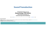 Sound Transduction