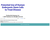 Potential Use of Human Embryonic Stem Cells to Treat Disease (alternate version)